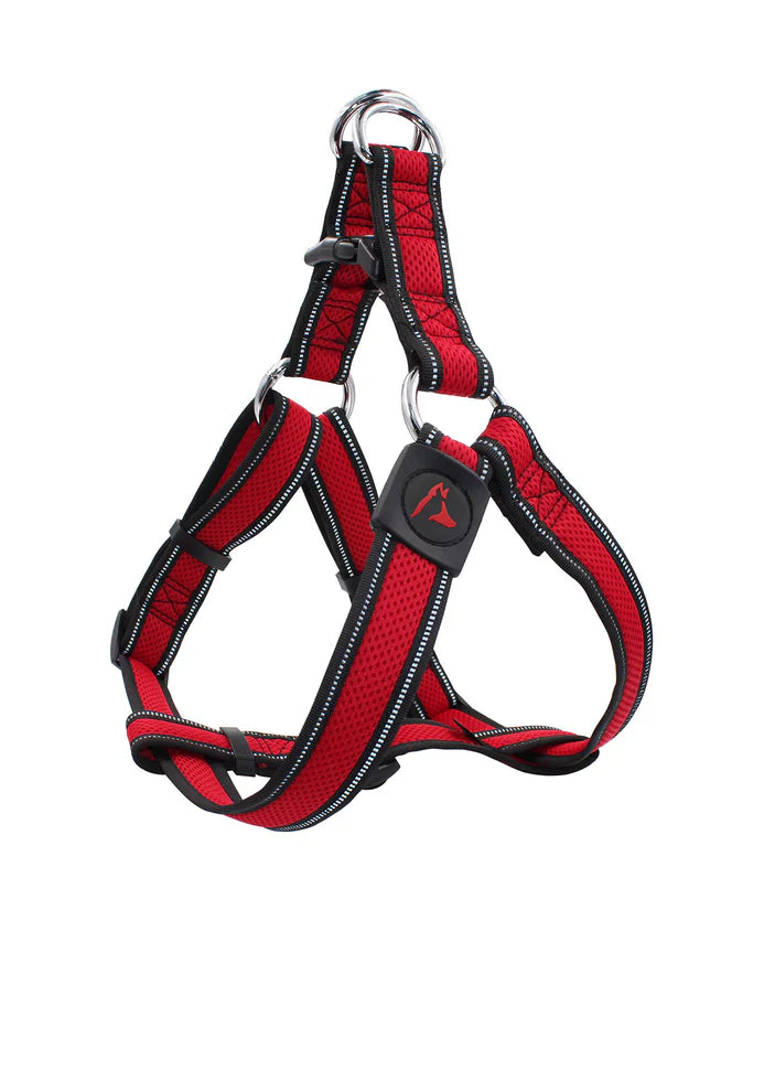 DOCO Medium Black and Red Dog Harness 50 to 72 in 2.5 cm