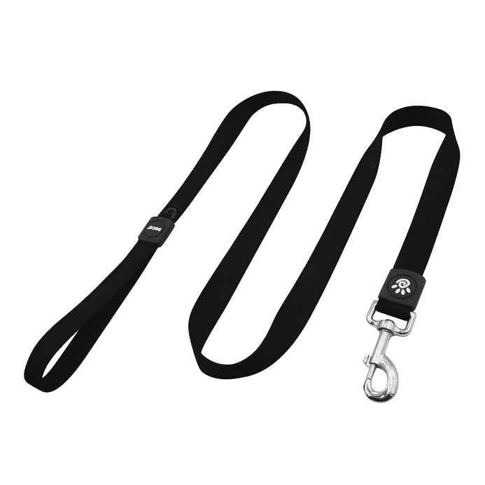 DOCO Signature Large Black Nylon Dog Leash 120 in 2.5cm
