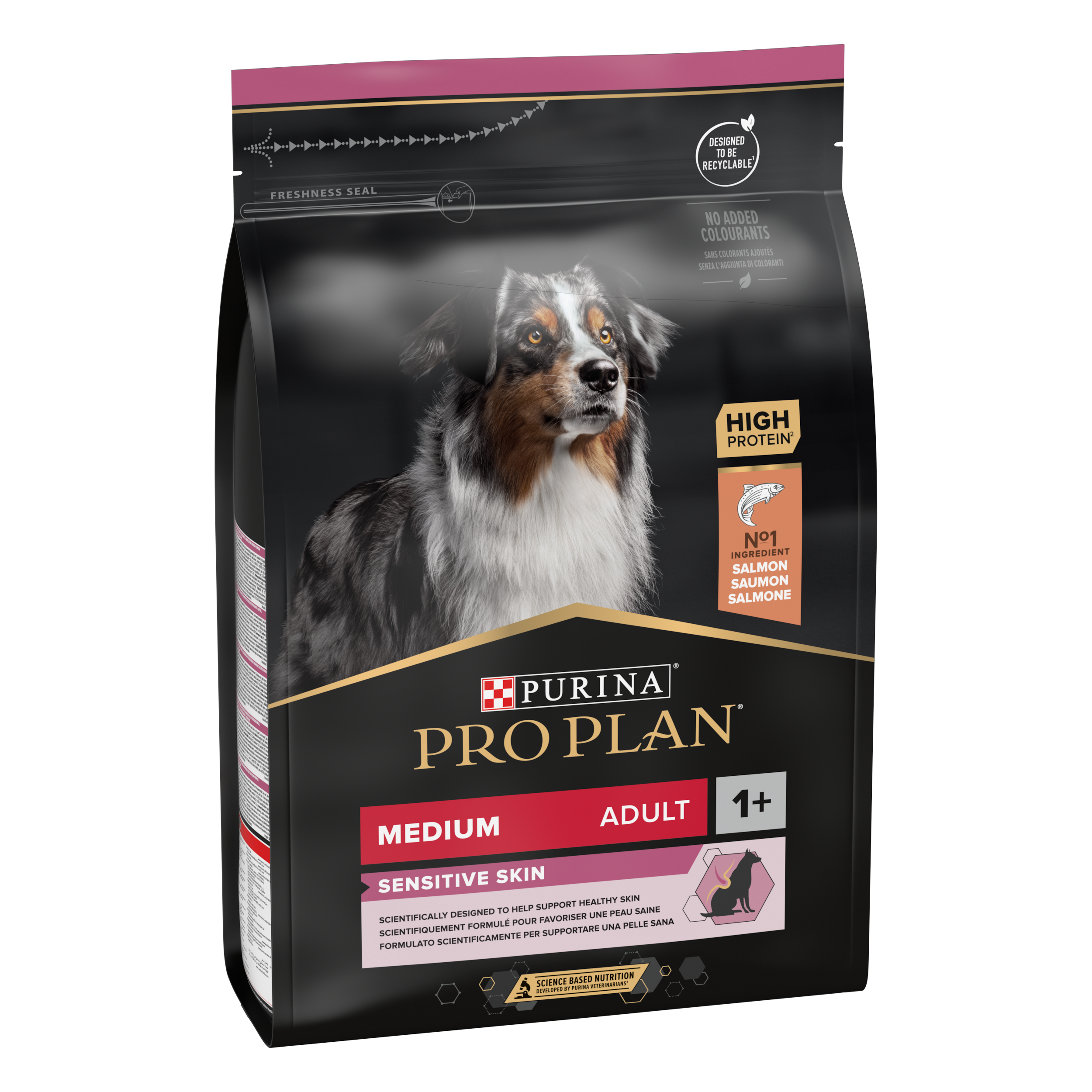 Purina Pro Plan Dry Food Salmon for Medium Adult Dog with Sensitive Skin 3 kg