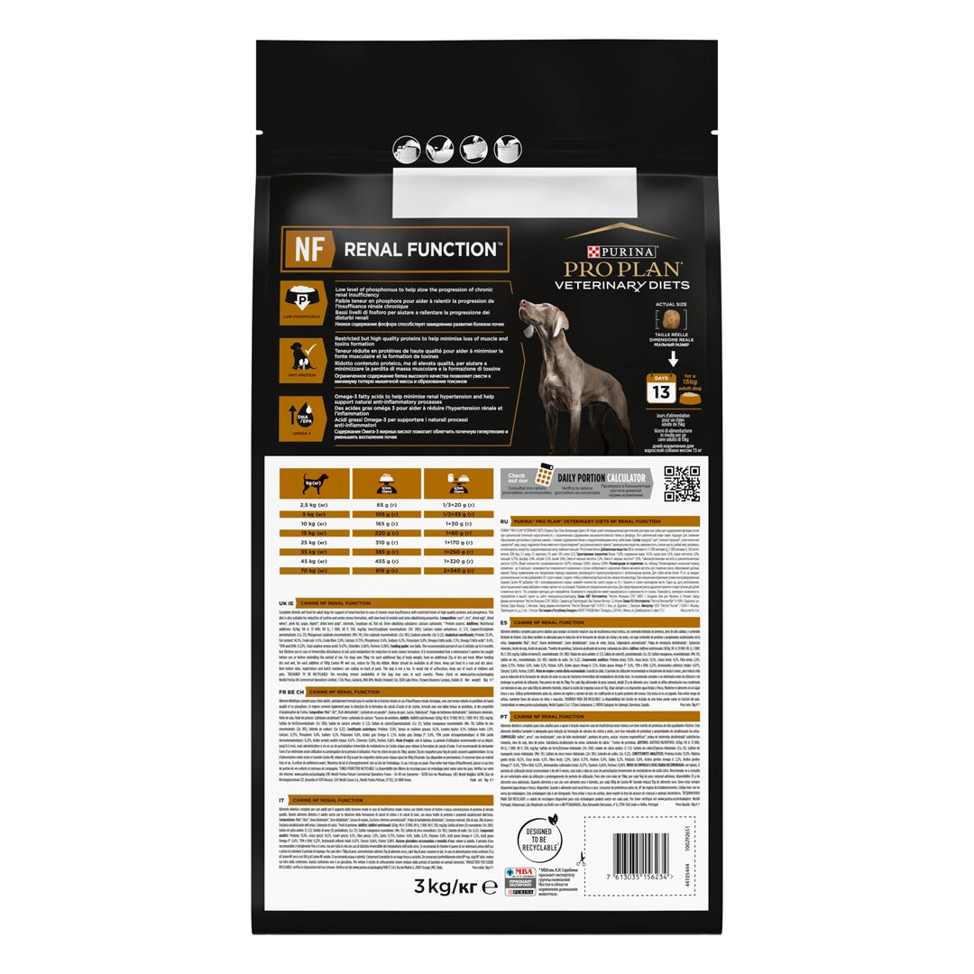 Purina Pro Plan Veterinary Diets Dry Dog Food for Renal Function 3 kg