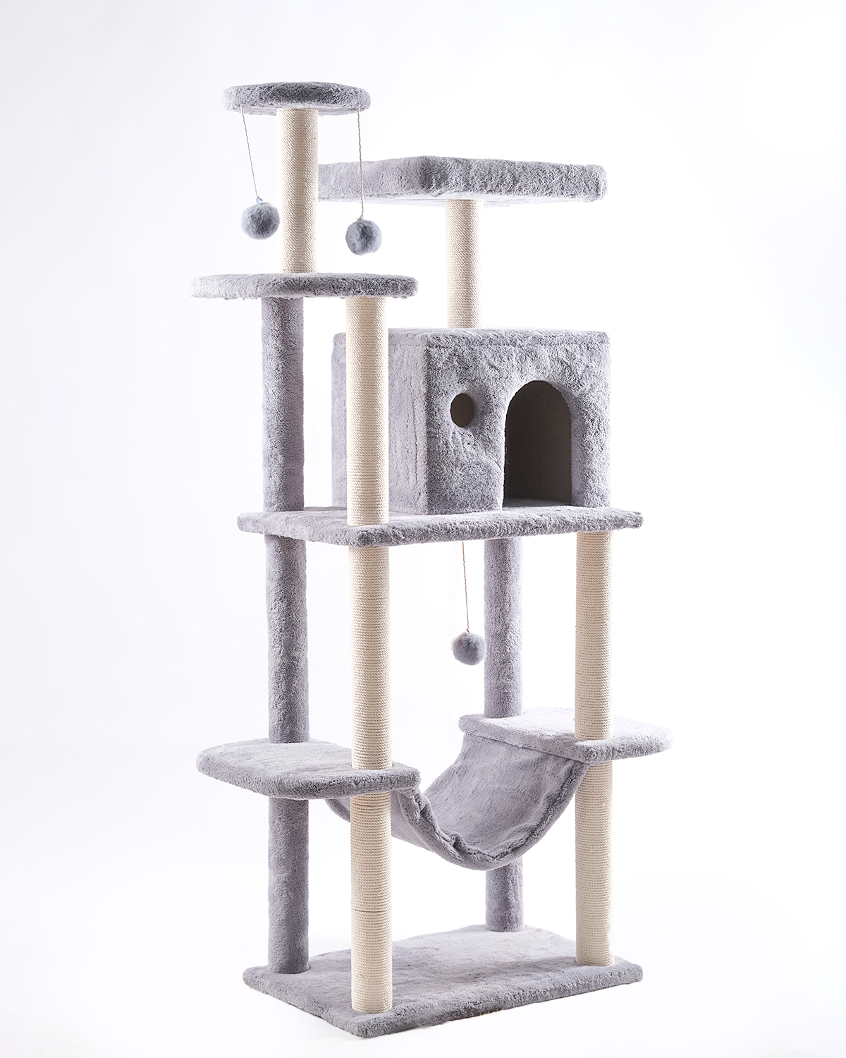 Cat Tree Platform With Indoor Scratches And Posts Large