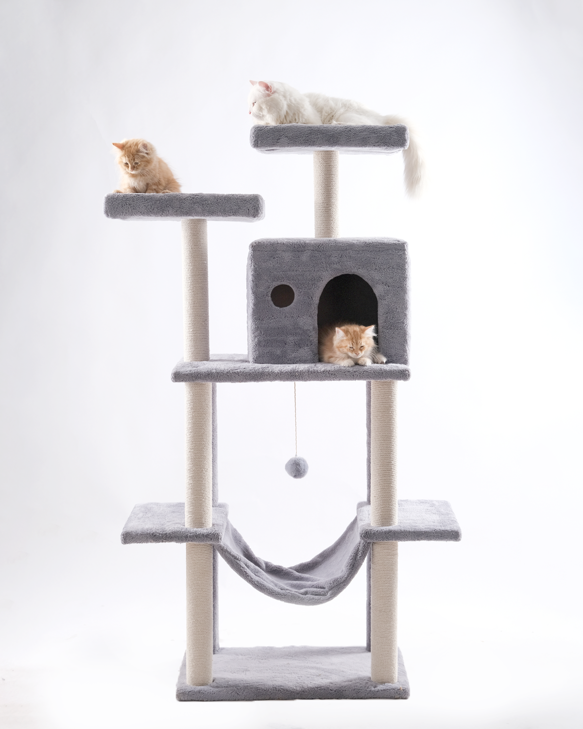 Cat Tree Platform With Indoor Scratches And Posts Large