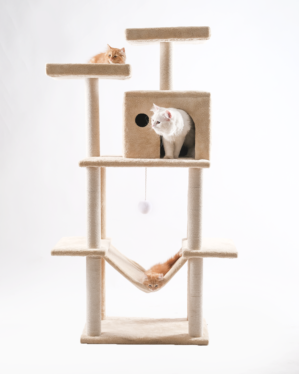 Cat Tree Platform With Indoor Scratches And Posts Large
