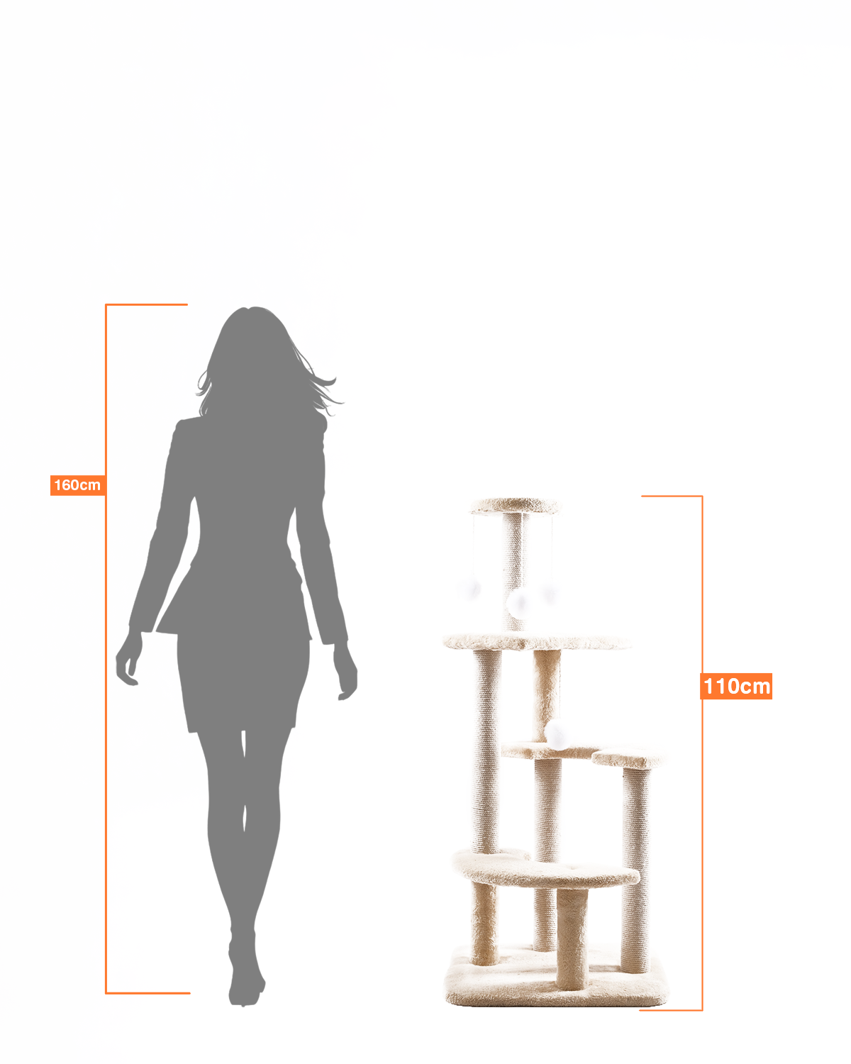 Cat Tree Platform With Indoor Scratches And Posts medium