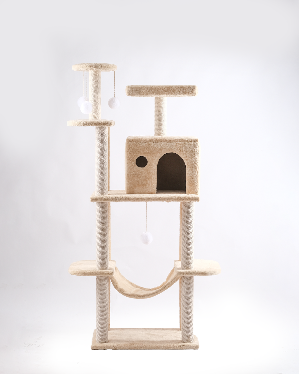 Cat Tree Platform With Indoor Scratches And Posts Large