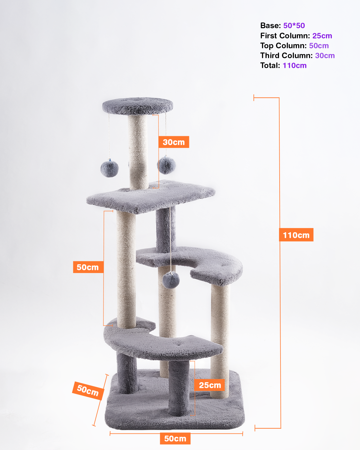 Cat Tree Platform With Indoor Scratches And Posts medium