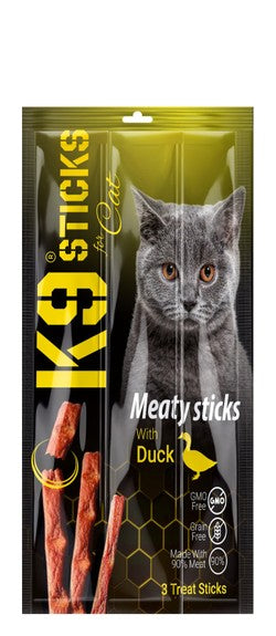 K9 Meaty Sticks Cat Treats with Duck