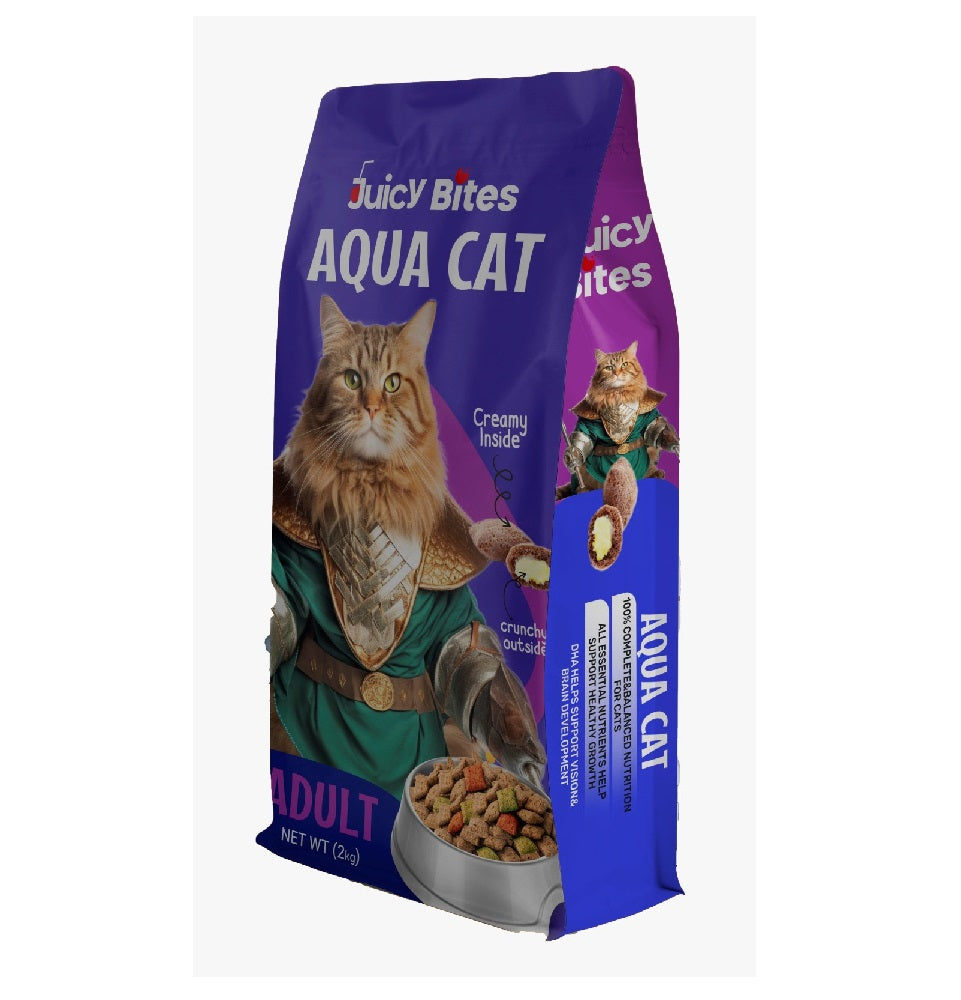 JUICY BITES Aqua Cat للقطط البالغة 2 كجم