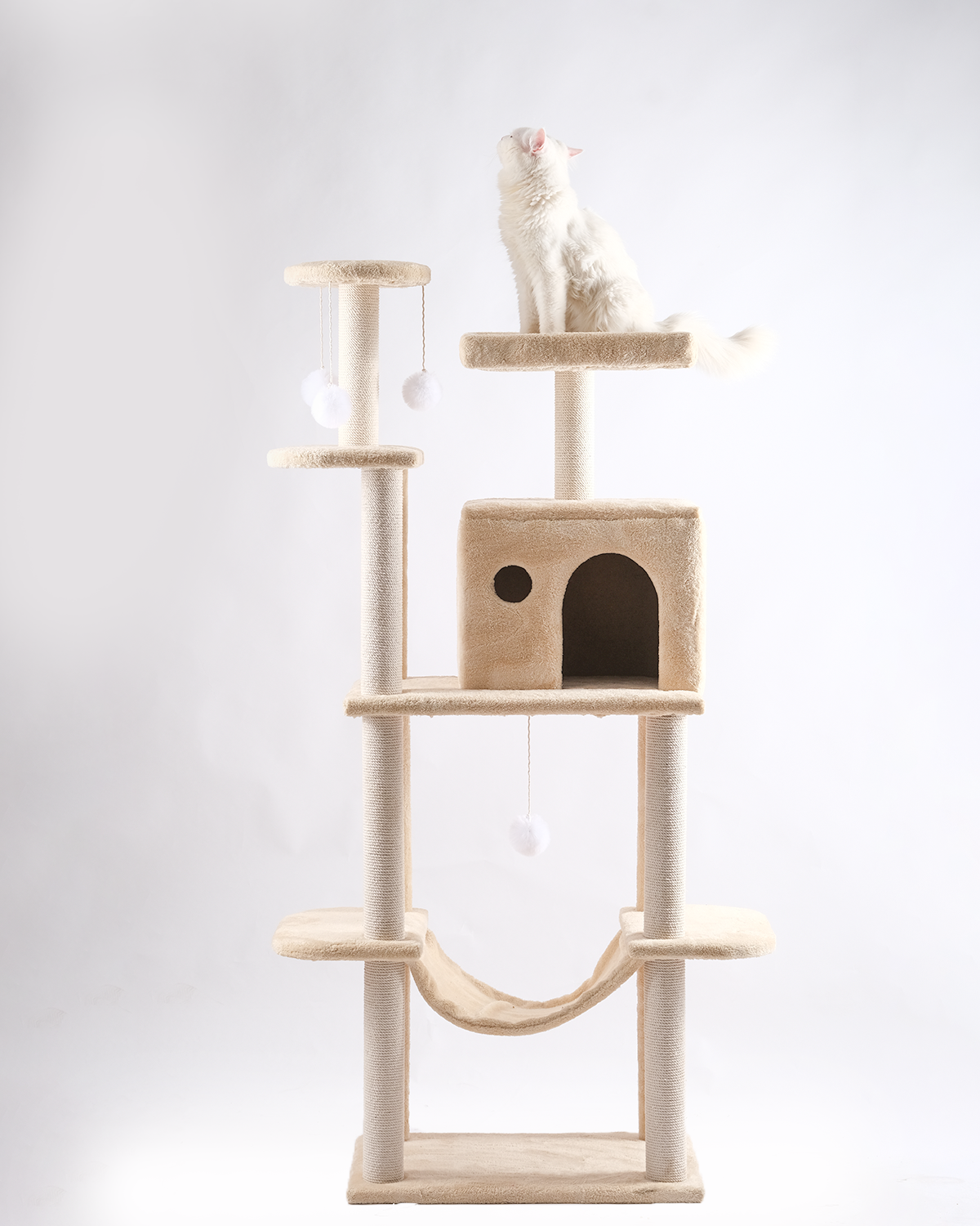 Cat Tree Platform With Indoor Scratches And Posts Large
