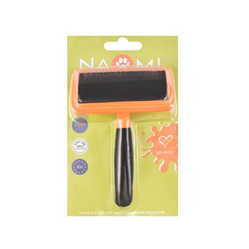 Naomi Black and Orange Pet Grooming Brush