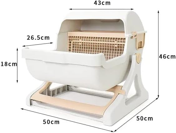 Semi automatic Cat Litter Box with Side Door