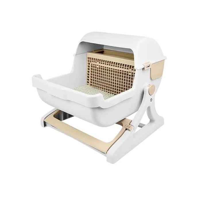 Semi automatic Cat Litter Box with Side Door