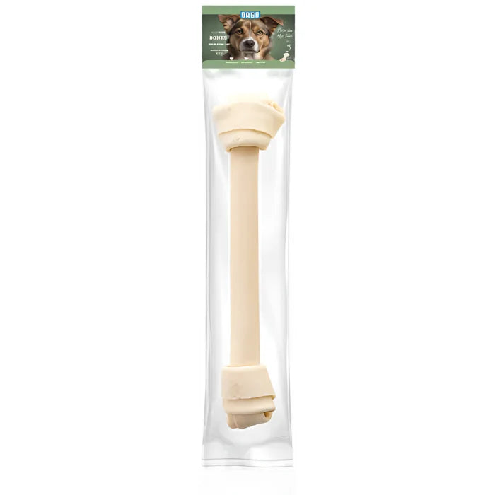 Orgo 3XL White Rawhide Bone Dog Chew Treat 1 pcs