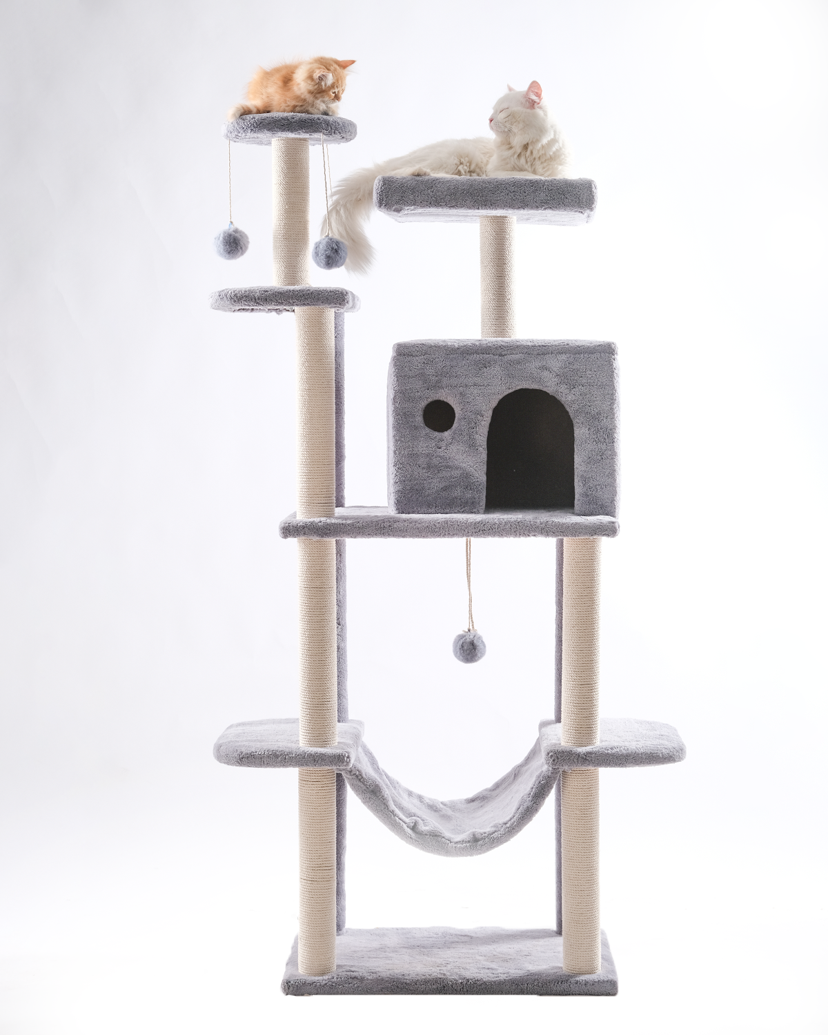Cat Tree Platform With Indoor Scratches And Posts Large