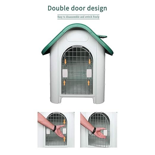 ملجأ بلاستيكي للحيوانات الأليفة من Jainsons للحيوانات الأليفة للكلاب والقطط Kennel Cottage