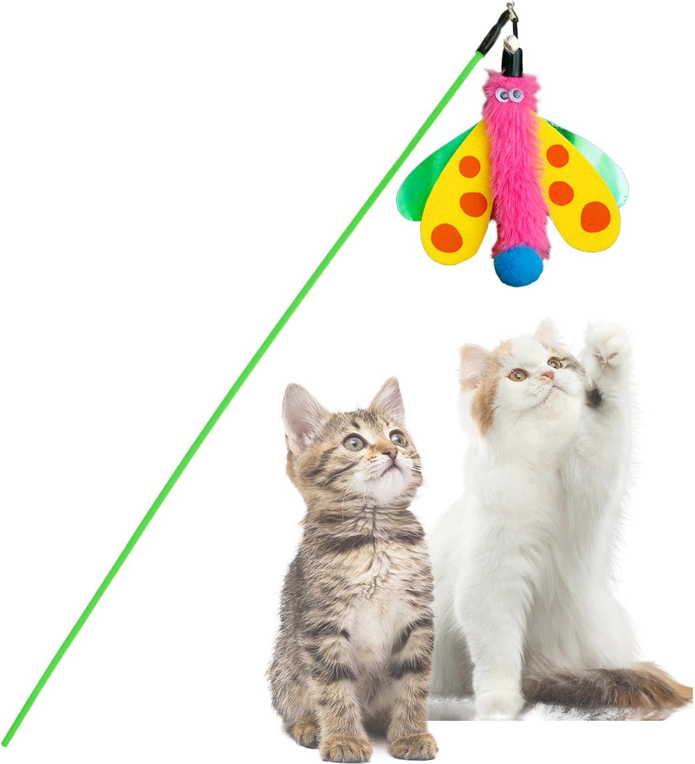pet toy for Cat stick with sound and Dragonfly