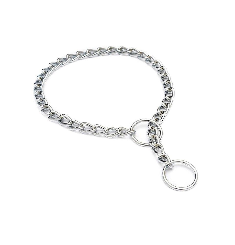 UARONE Chain Dog Training Choke Collar 47 CM SIZE 2