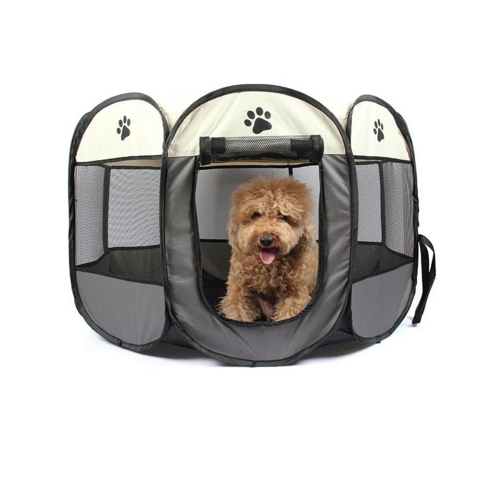 Pet playpen for small dogs cats, foldable dog kennel Large