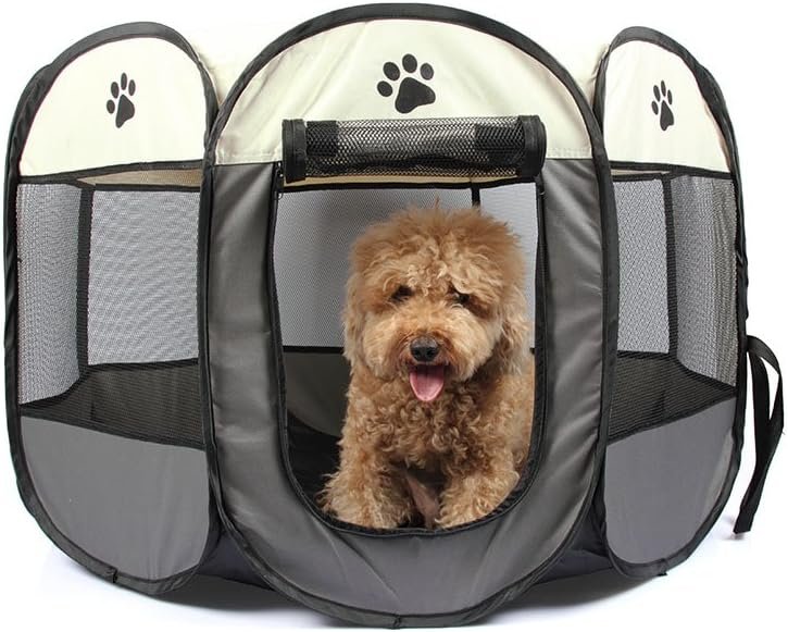 Pet playpen for small dogs cats, foldable dog kennel small