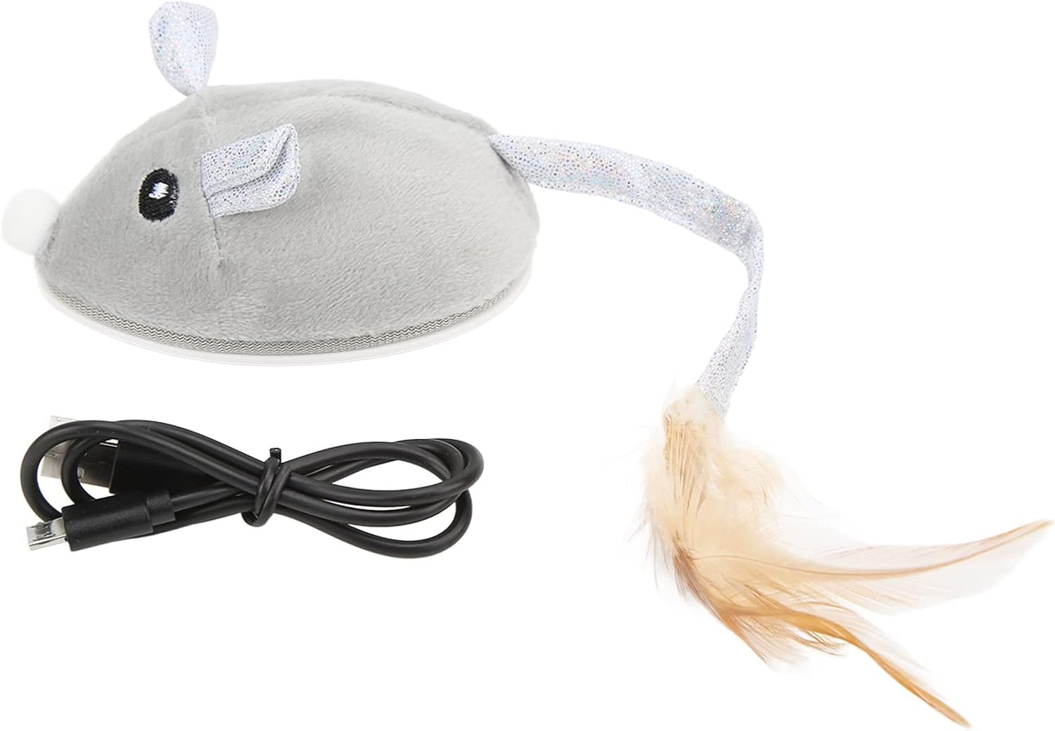 Cat Toy Automatic Moving Mouse with Furry Tail