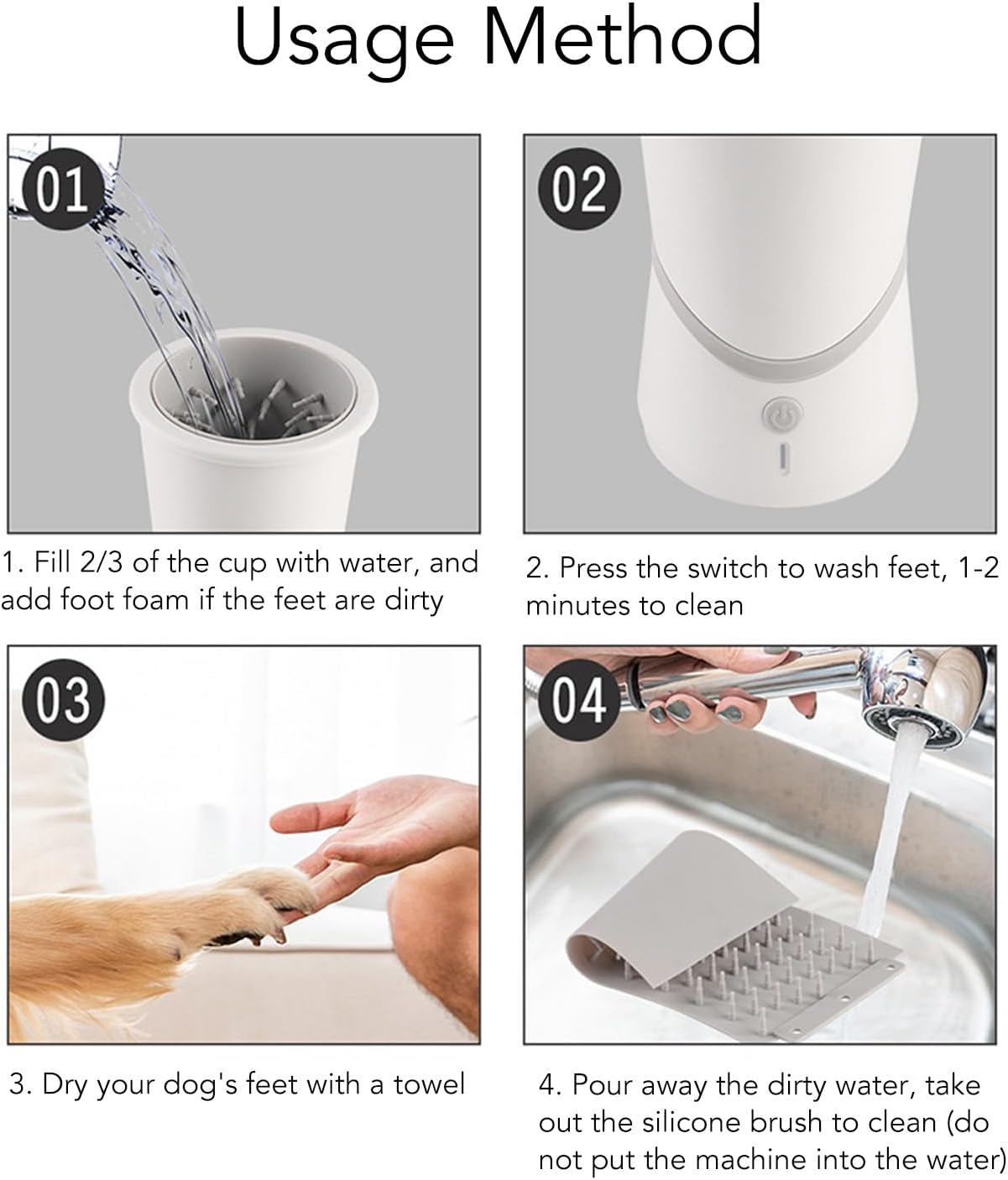 Electric dog claw cleaner