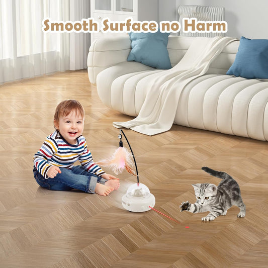 Crazy Cat Toy Electric Interactive with Feather