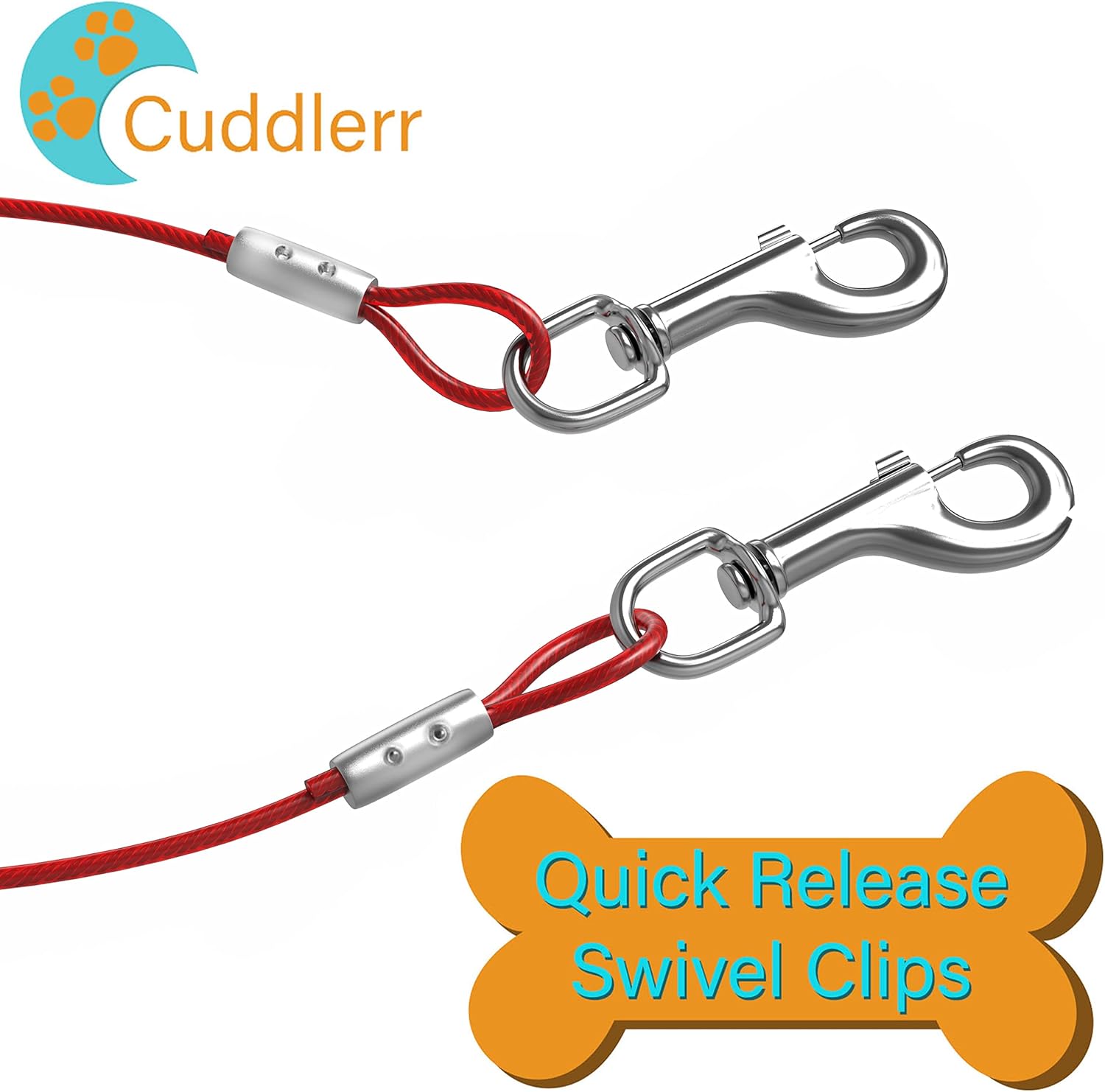 Dog Tether with Stainless Steel Ground Spike 5 m