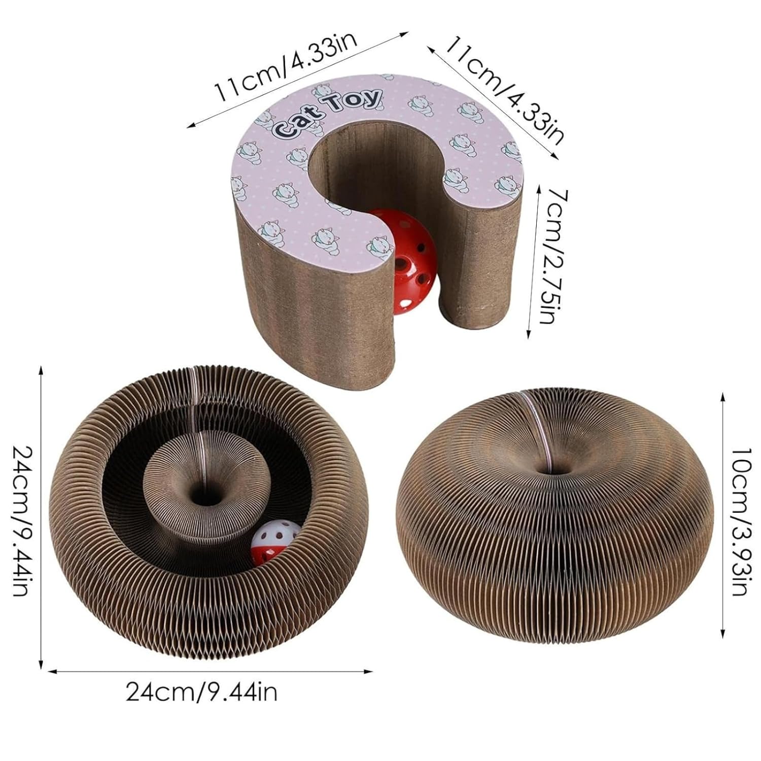 لعبة خدش وألعاب تفاعلية 3 في 1 من نعومي للقطط