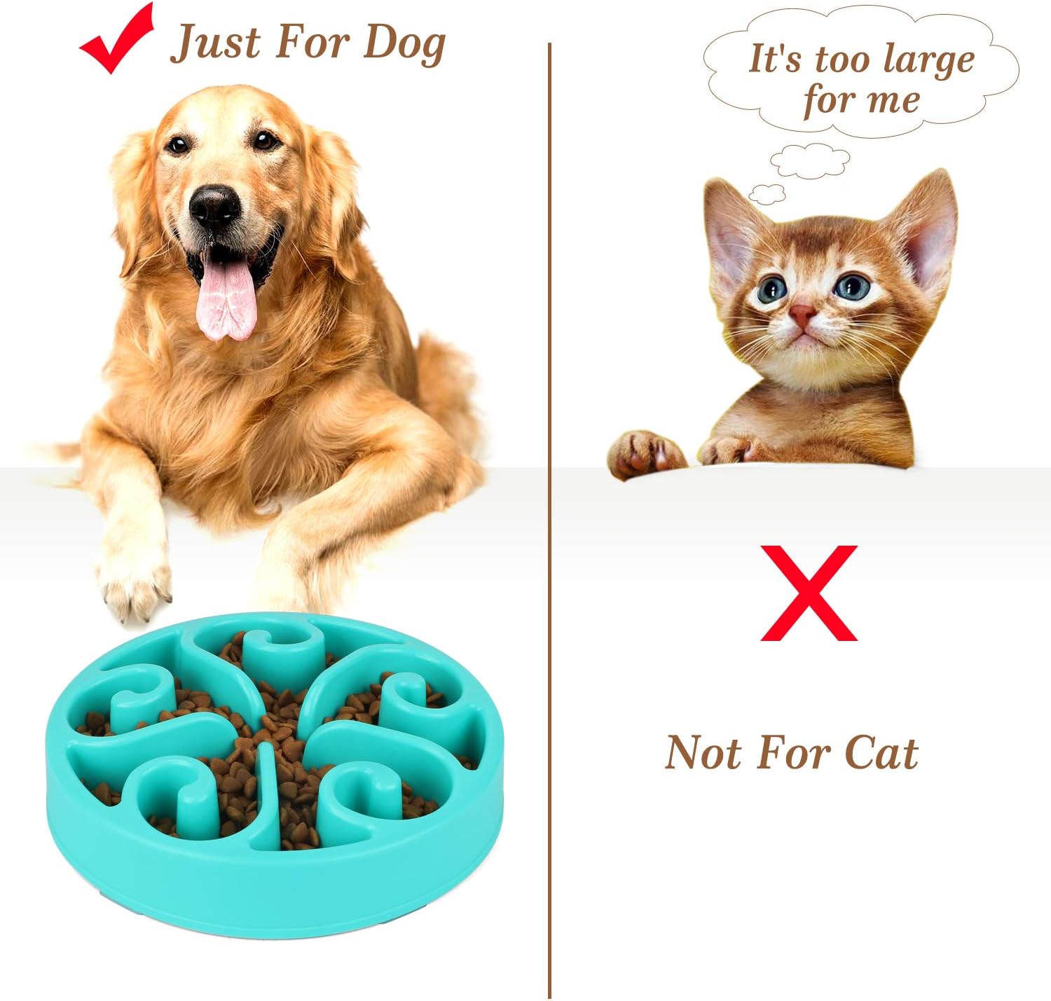 وعاء طعام خشبي للكلاب