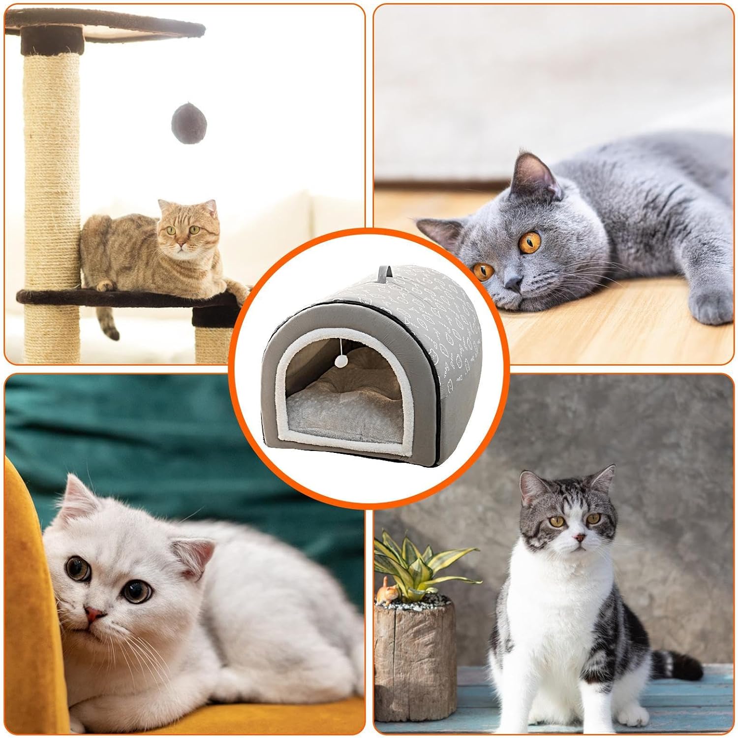 ZooFari Bed waterproof For Pets 60 in 48 cm