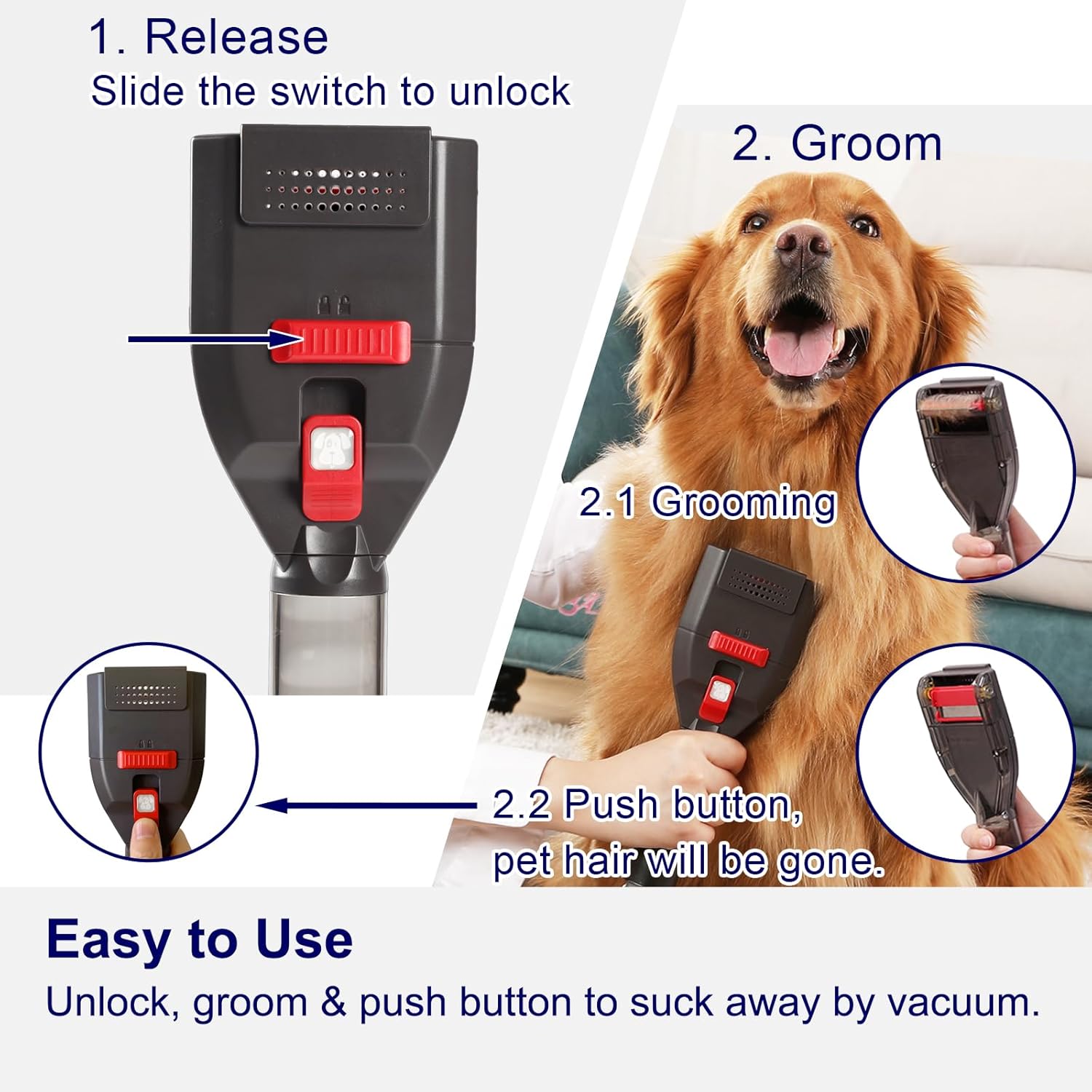 PET HAIR GROOMING KIT 9 pcs