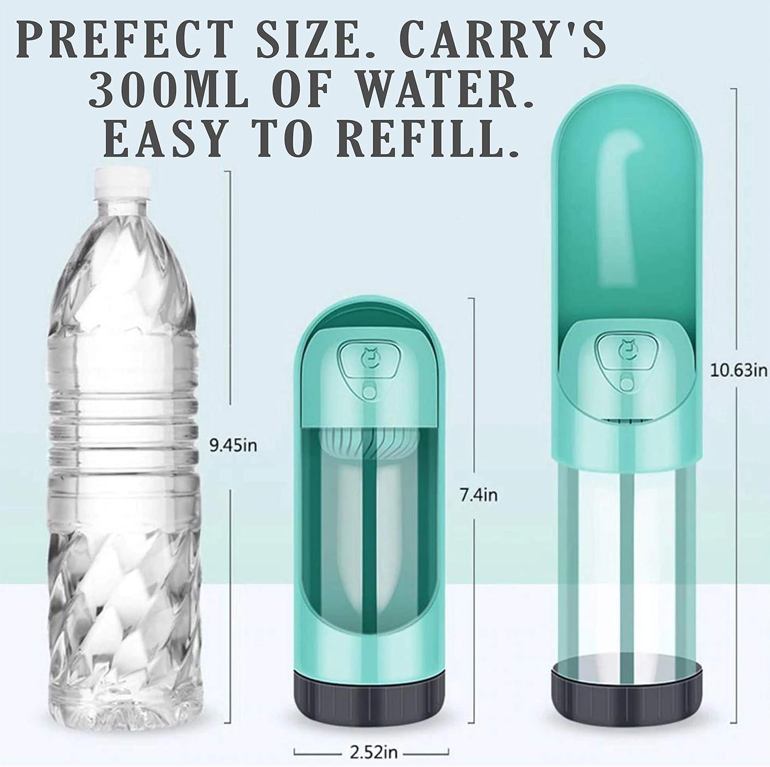 Portable Folding Pet Drinking Water Bottle 300 ml