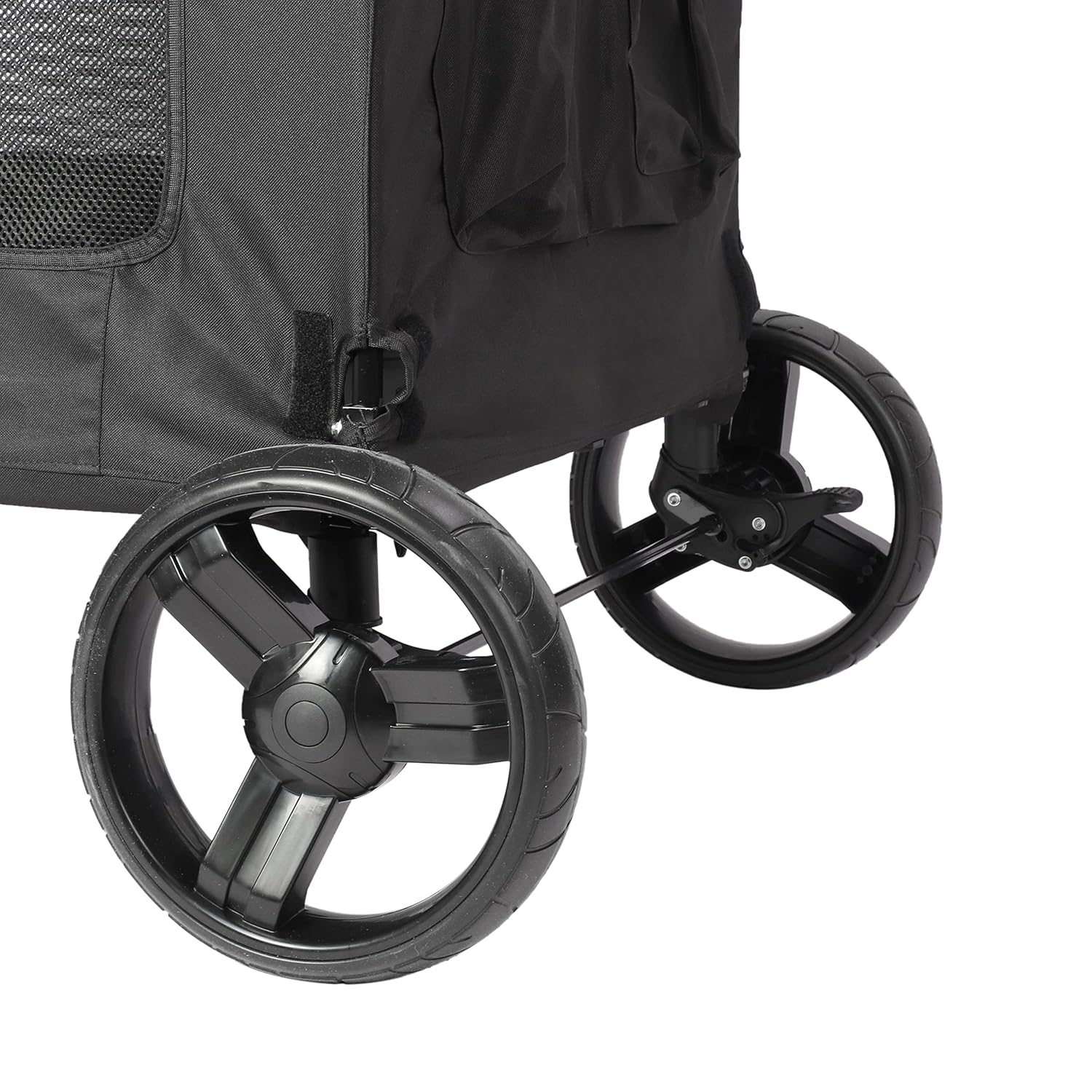 Nisurba Foldable and Portable Large Dog Stroller up to 60 kg - Grey