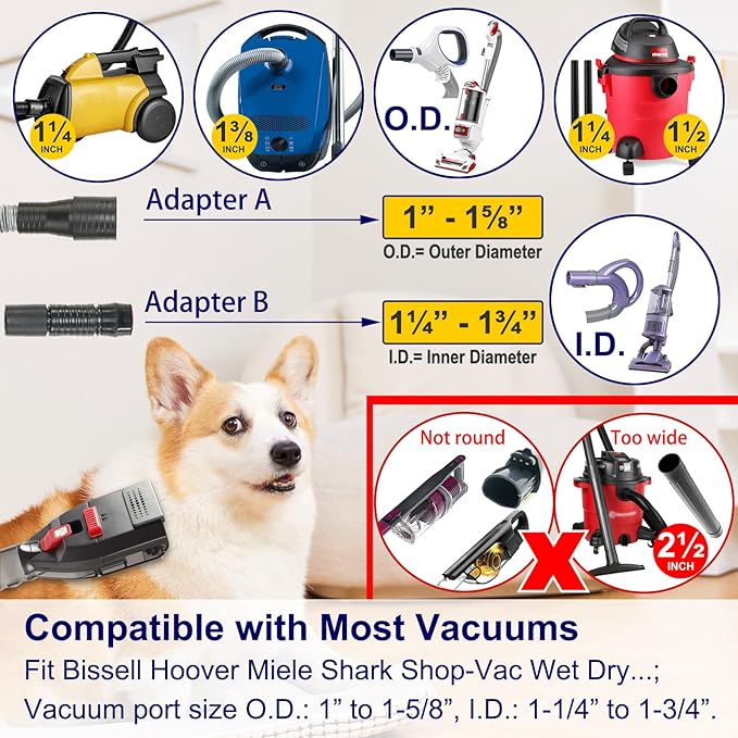 PET HAIR GROOMING KIT 9 pcs