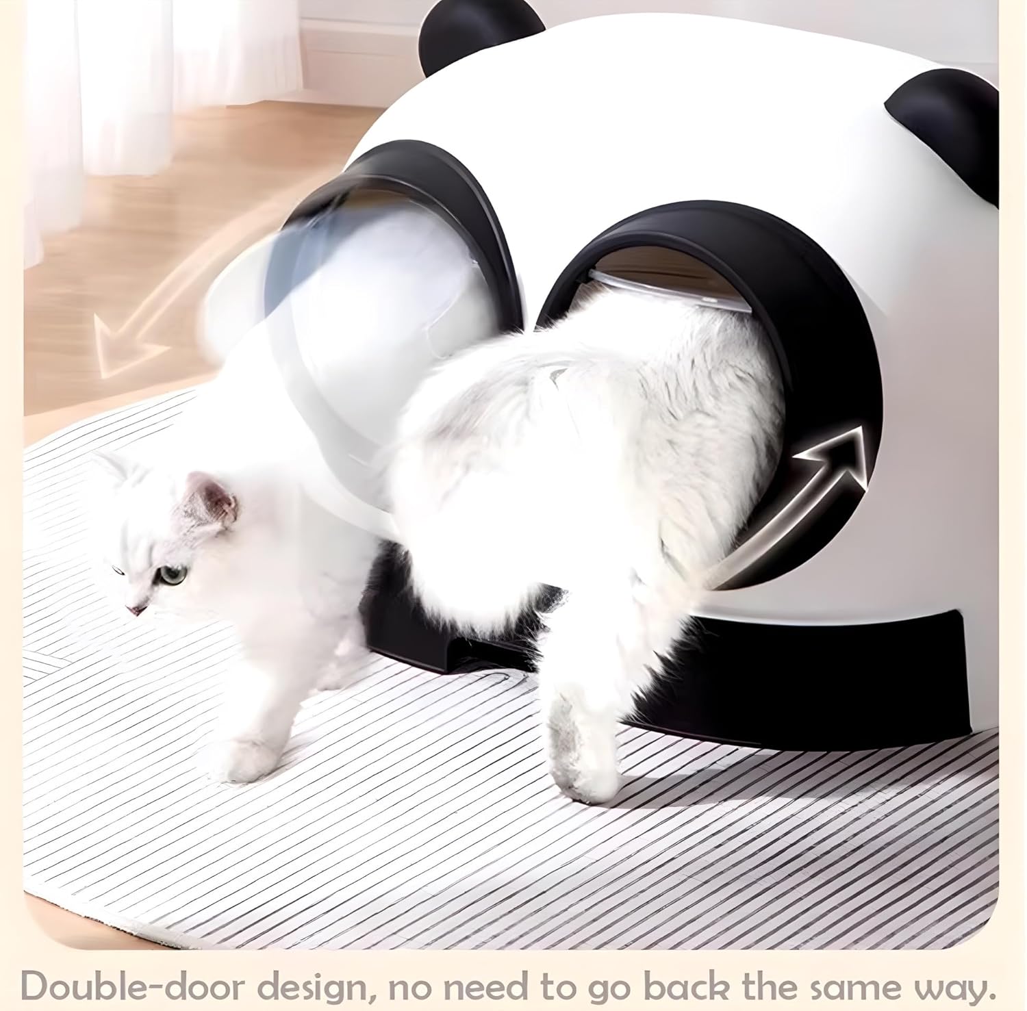 Litter Box large Double Door and Shape for Cat