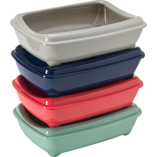 Moderna Medium Artist-O Green Cat Litter Tray with Rim