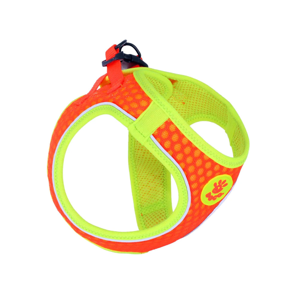 DOCO large yellow and orange Reflective Net Mesh Harness 47-50cm