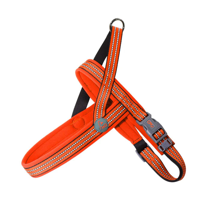 DOCO Orange Reflective Dog Harness 2.5 in 60 in 46 to 80 cm Medium to Large