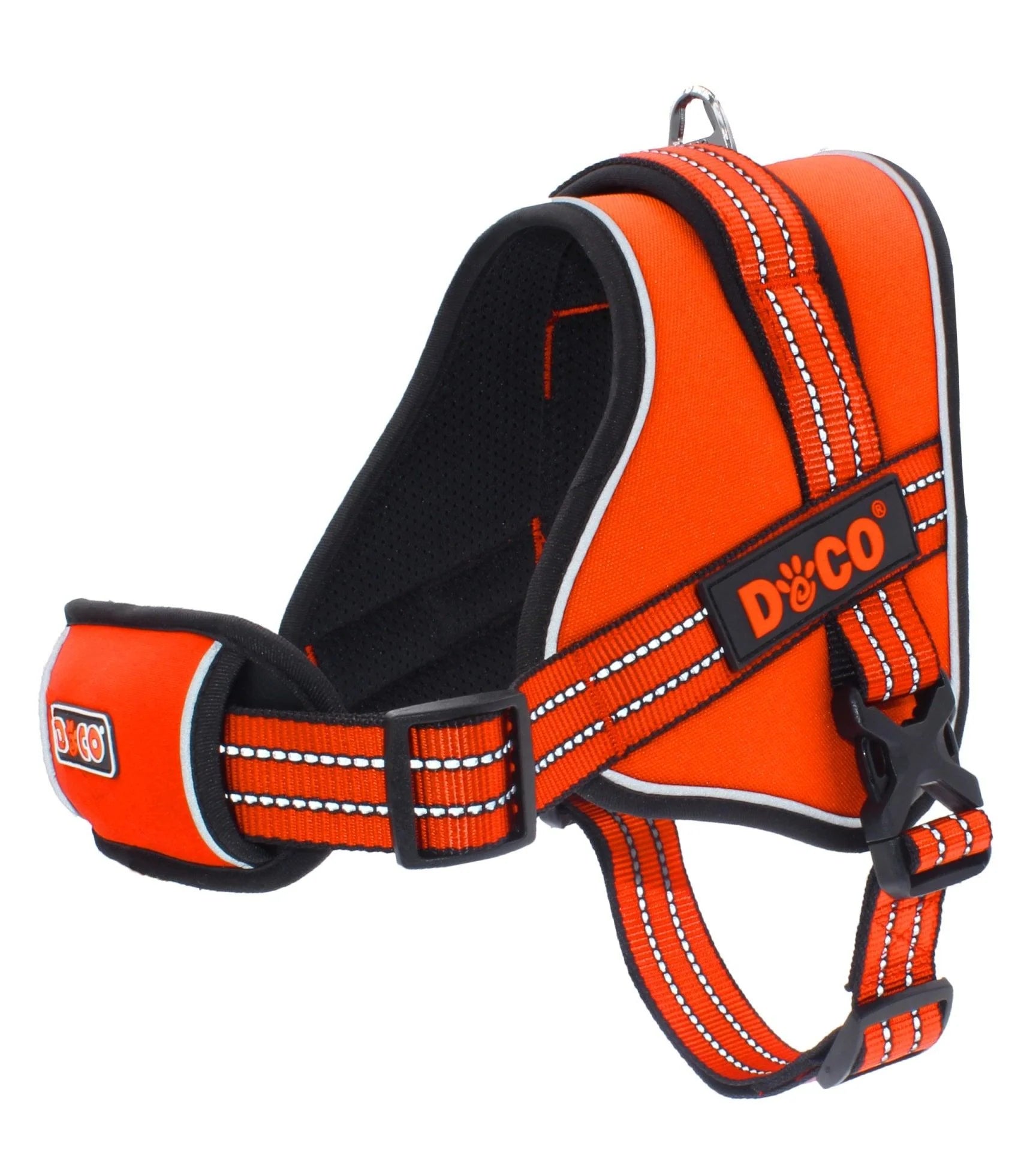 DOCO Vertex Power Medium Orange Reflective Dog Harness