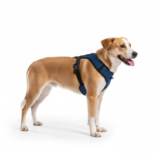 Zoofari Dog Harness Soft Harness XL Blue approx 70- 106.5 cm