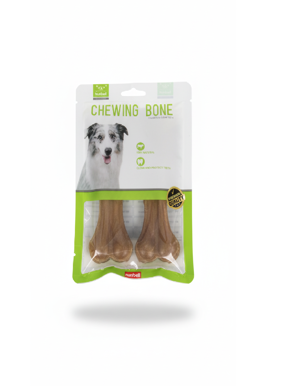 Nunbell White Bones Chew For Dogs 2 Pc 6 Lnch