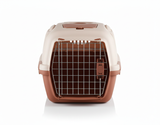 Stefanplast Gulliver 3 Beige & Brown Carrier Crate 61x40x38cm for Pets 10-12kg 1 pcs