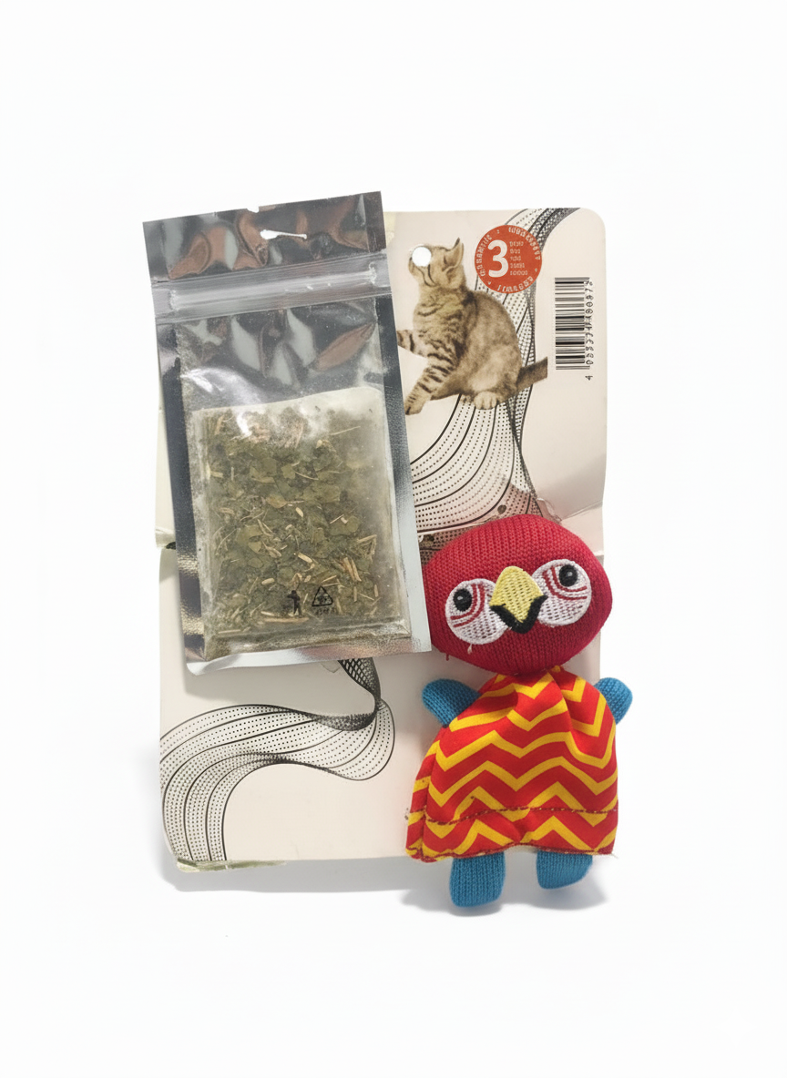 Zoofari Cat Toy raccoon bear With Catnip