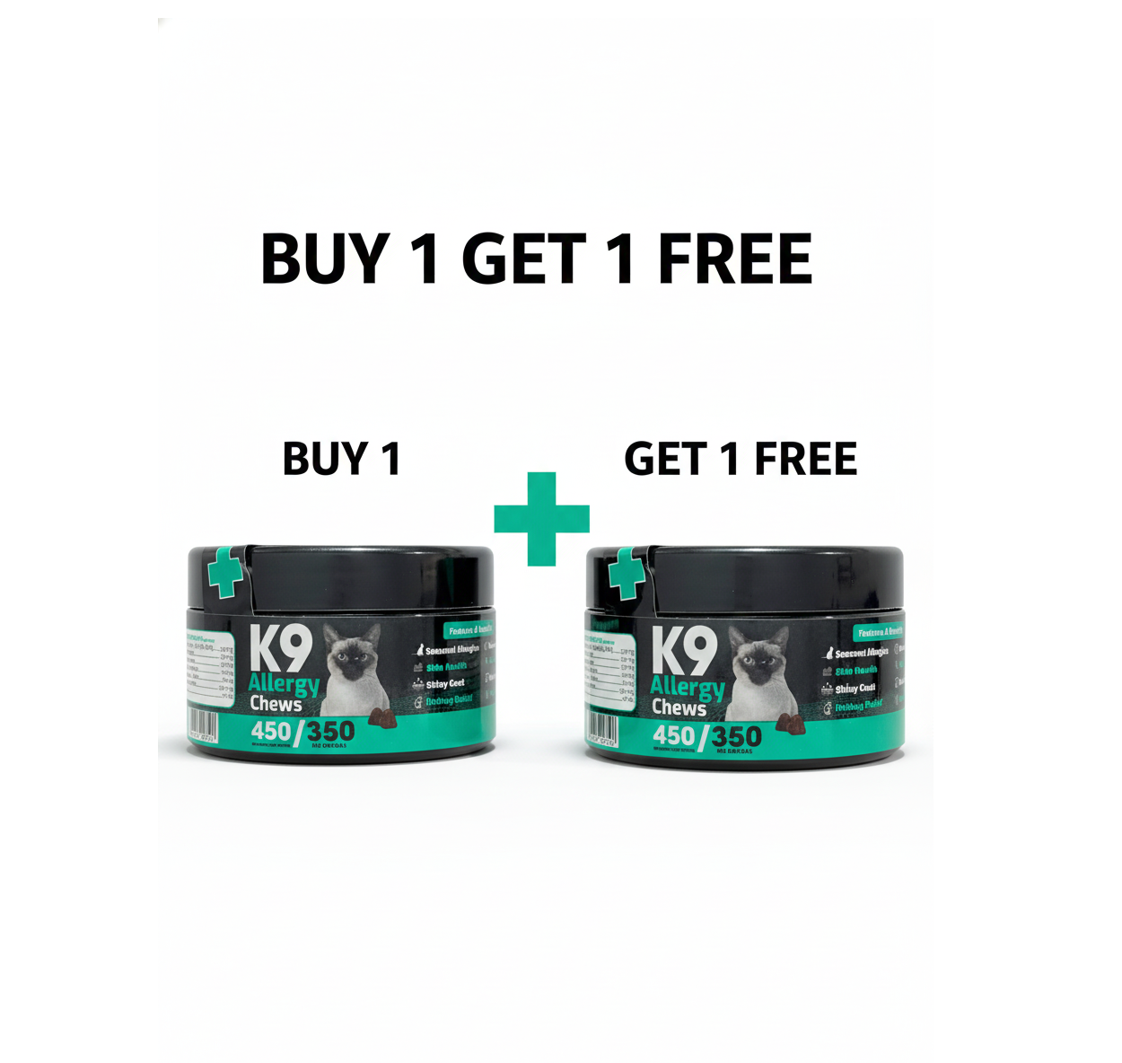 K9 Supplement For Cats Allergy Chews 60 Pcs buy One Get One Free