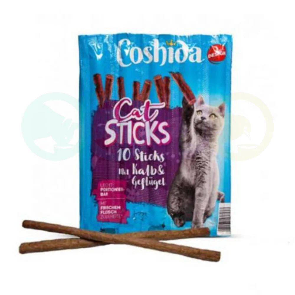 مكافآت قطط كوشيدا مع لحم العجل والدواجن 5 قطع