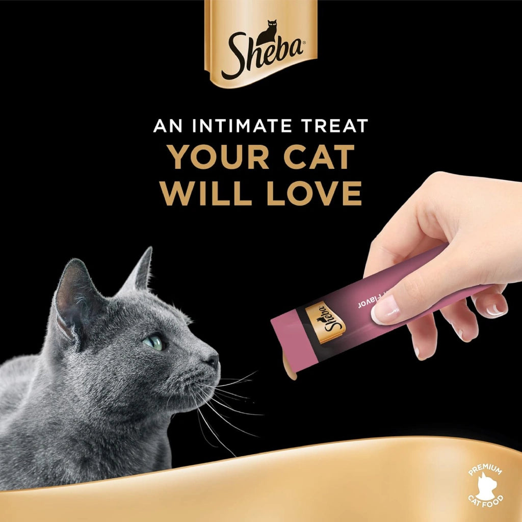 Sheba Melty Creamy Cat Treats Tuna and Salmon Flavor 4 in 12 gr