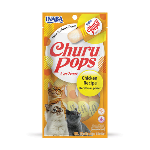 Inaba Churu Pops Cat Treats with Chicken 4 in 15 gr
