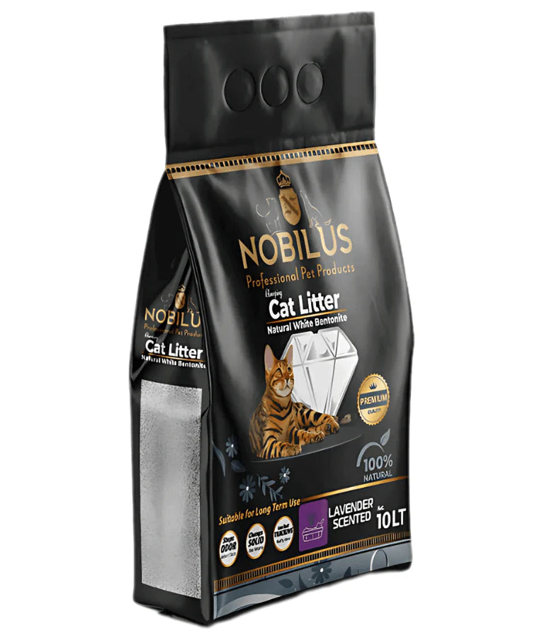 Nobilus White Bentonite Litter with lavender 10 L