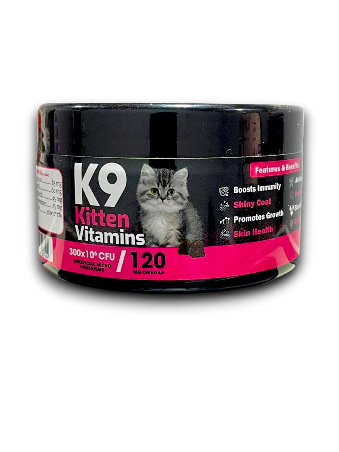 K9 Supplement For Cats Kitten 60 Pcs