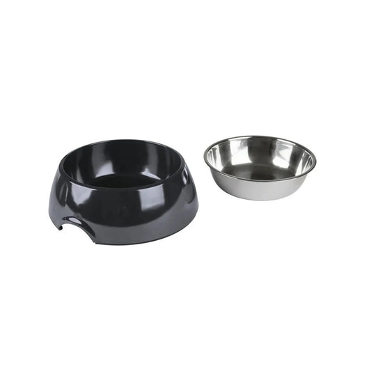 ZooFari Food Or Water Bowl Black approx 700 ml